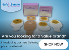 Safe N Simple New Line of 1 and 2 Piece Ostomy Systems